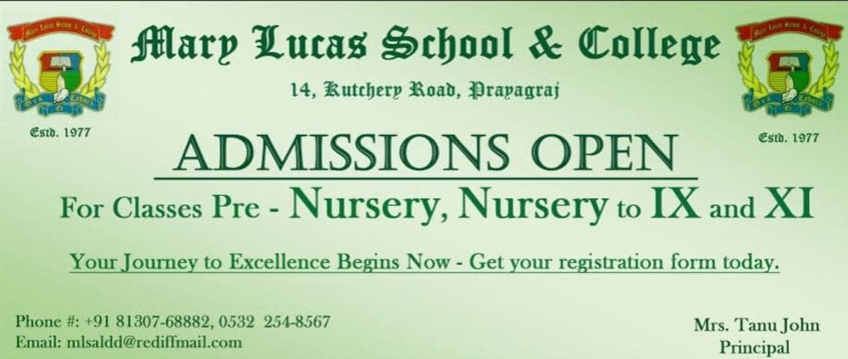 Mary Lucas School & College Prayagraj cover